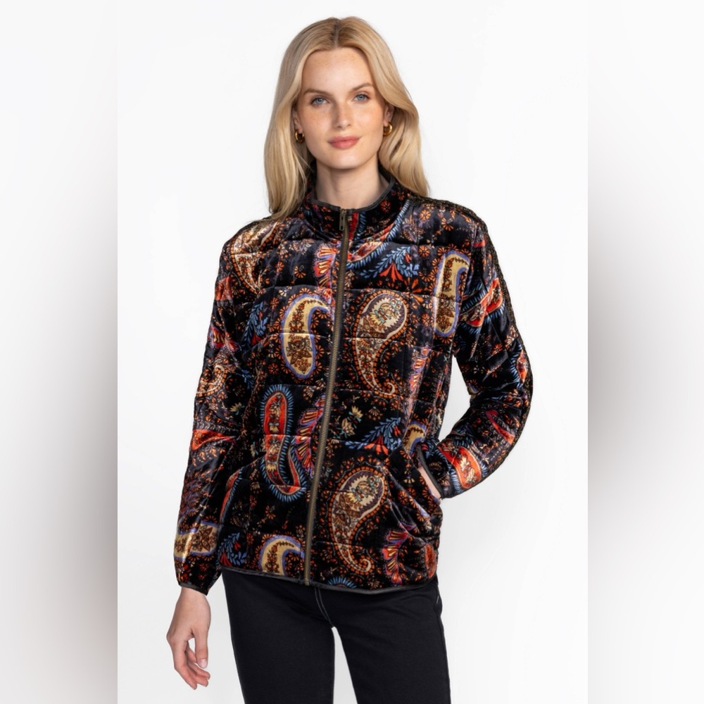 NWT Johnny Was Dolman Quilted Paisley Bomber Jacket | Women’s Plus XXL / 2X - Picture 5 of 16